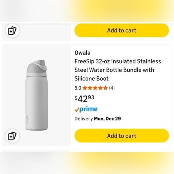 Owala All Black Water Bottle - Picture 2 of 2